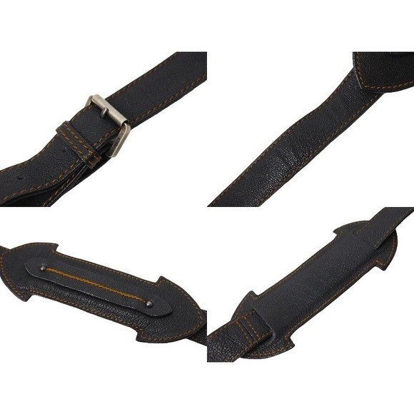 Christian Dior Trotter Messenger Bag Leather Beige Navy - Picture 6 of 10